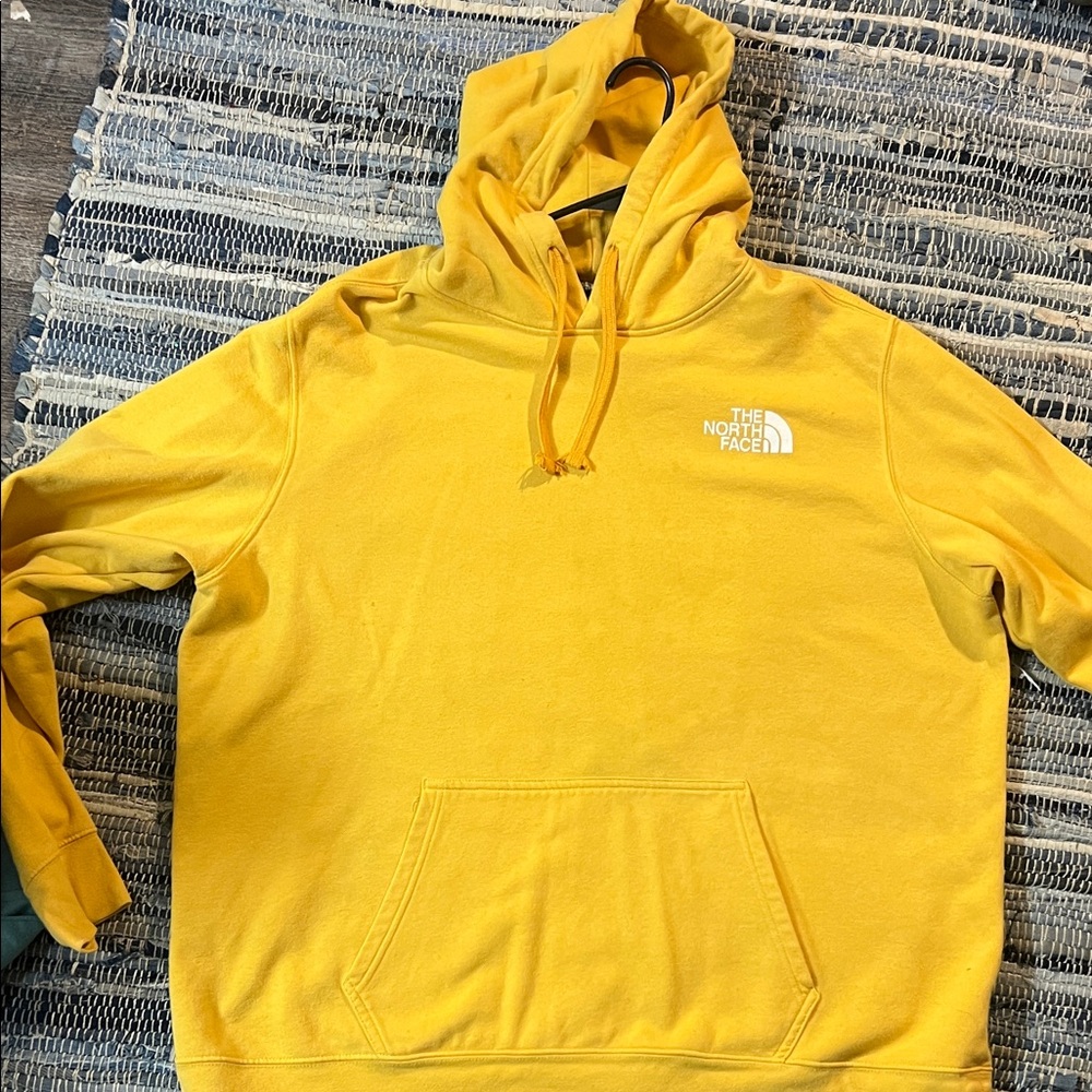 The North Face Men's Bright Yellow Pullover Hoodie